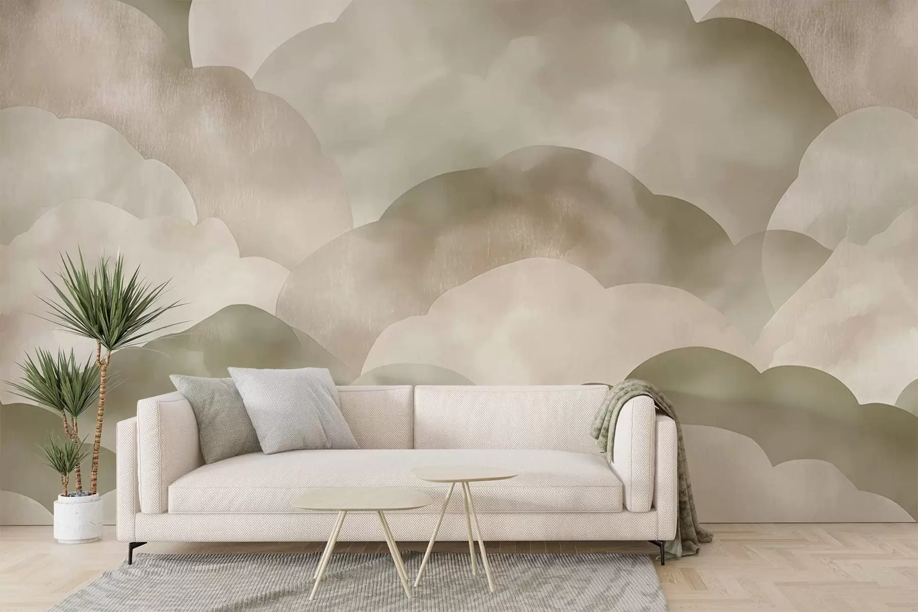 peintures murales Nuages w09628