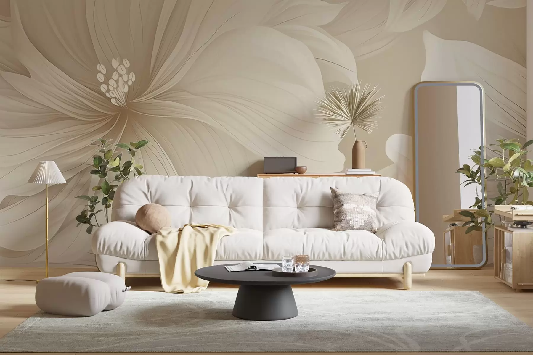 wall murals Fantasy flowers w04989