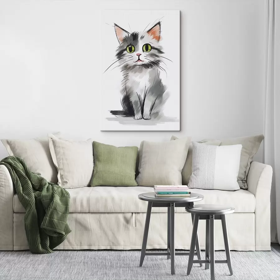murales Gatito bonito s47487