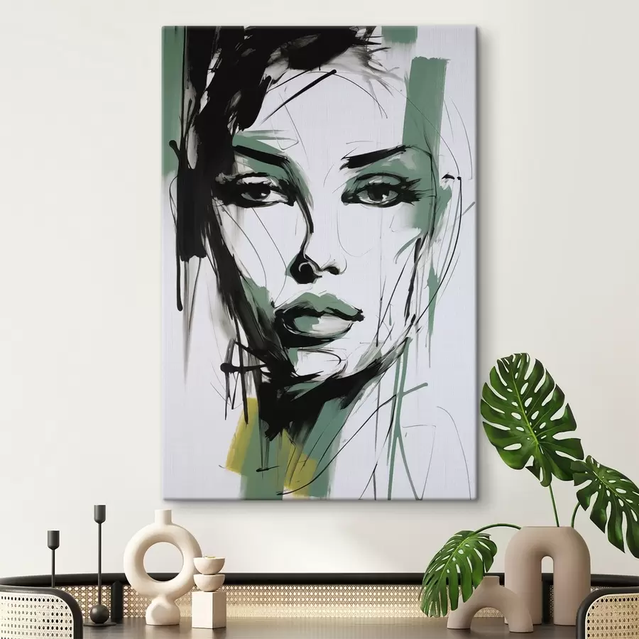 murales Retrato femenino abstracto s47499