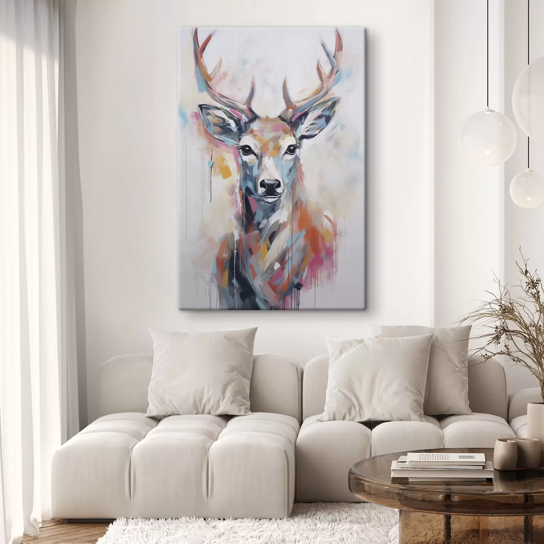 murales Pintura imitación ciervo s47503