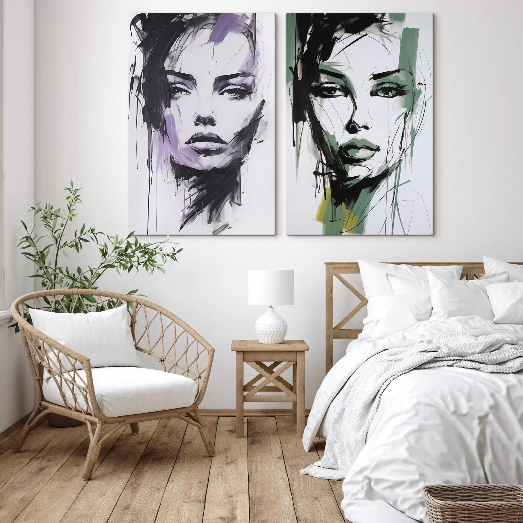 wall murals Abstract female portrait m01226