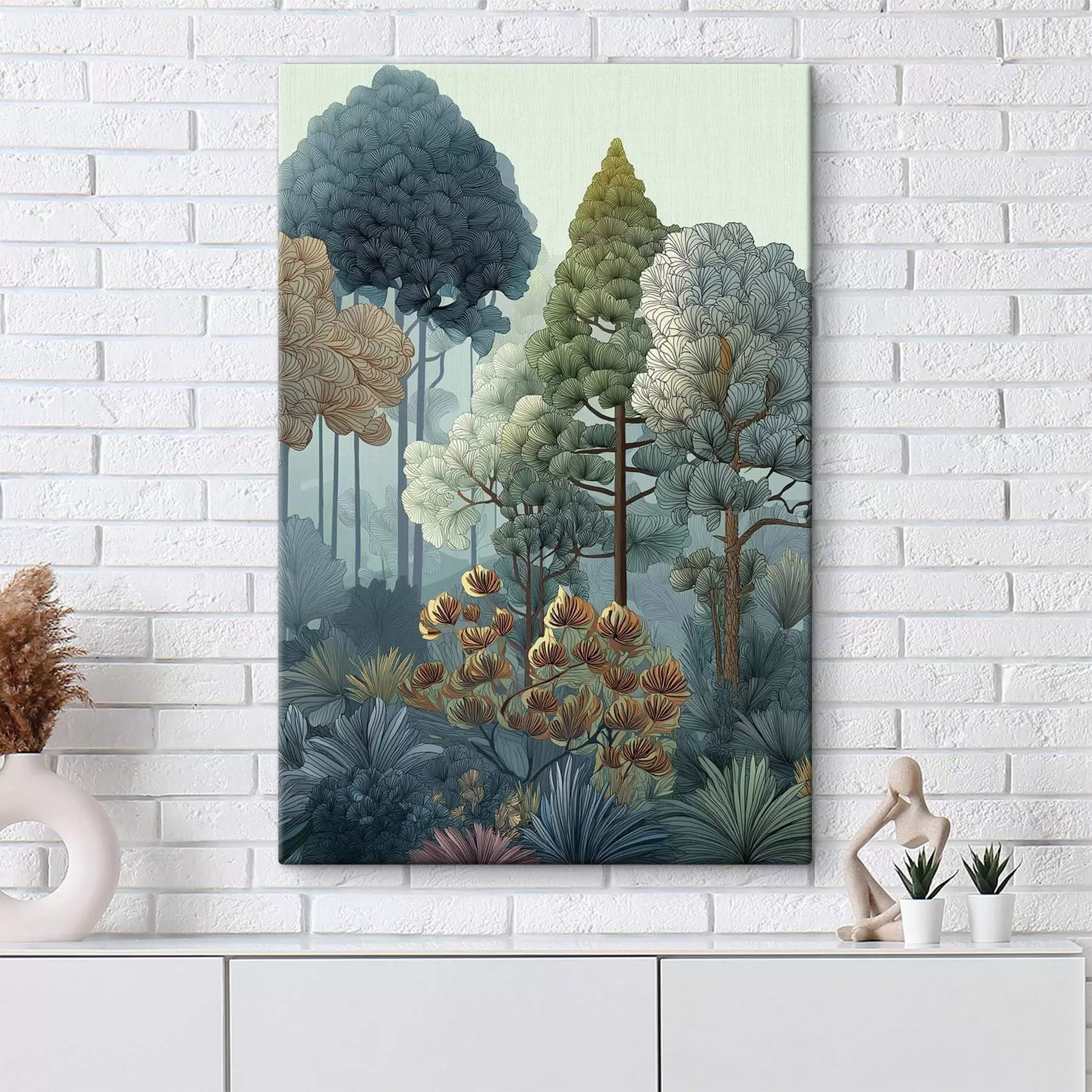 murales Diversidad de plantas en el bosque s47106