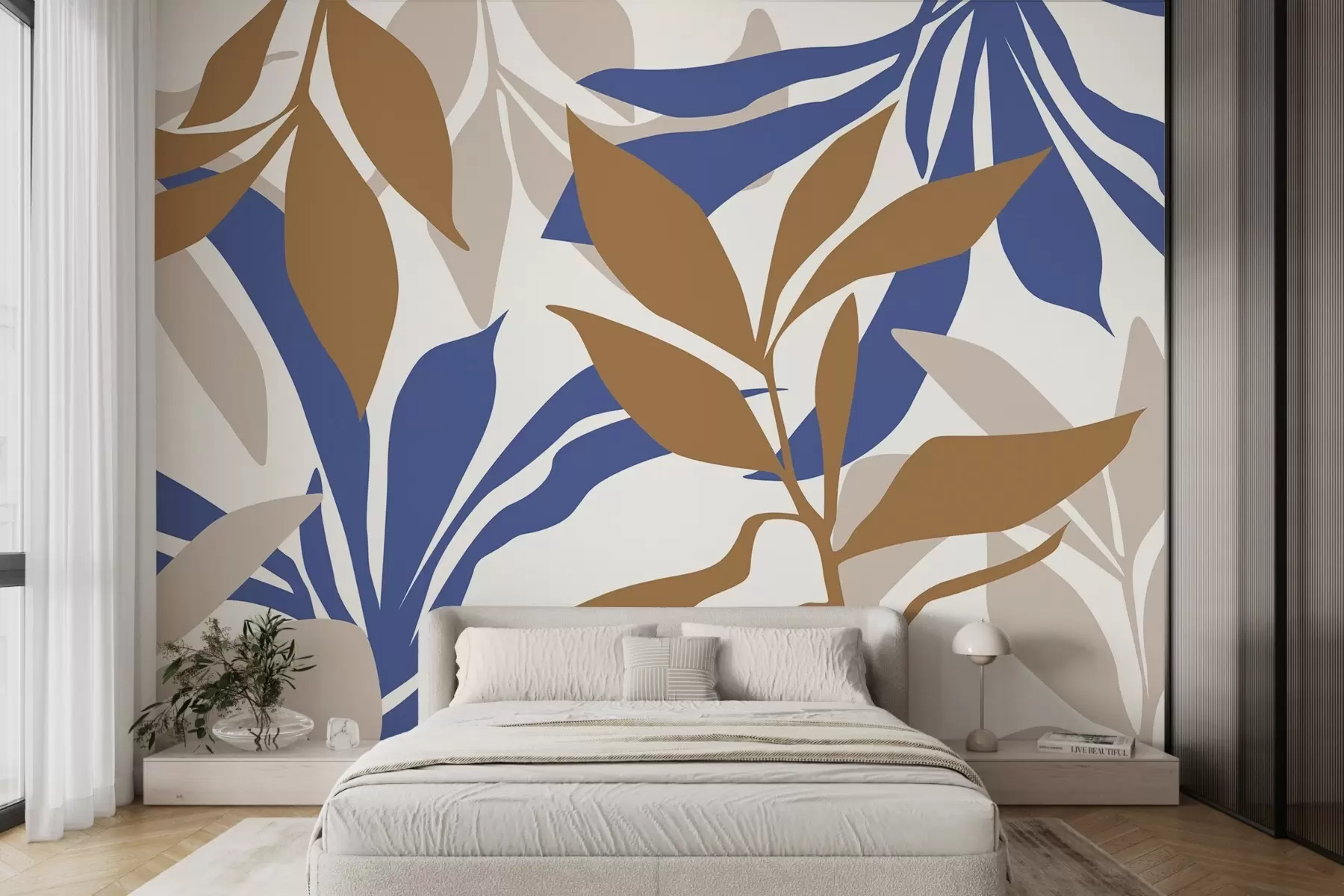 wall murals Abstract foliage w05136