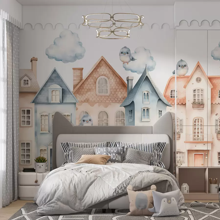 wall murals Houses w05140