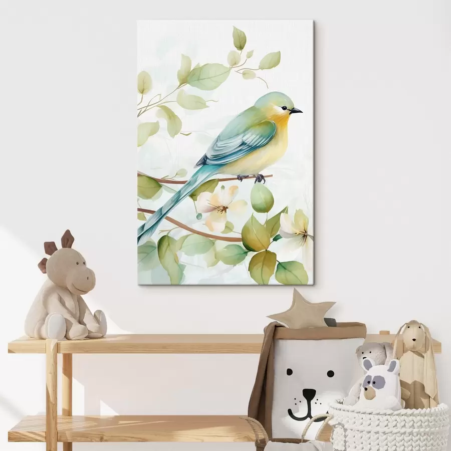 wall murals Titmouse on a branch s46891