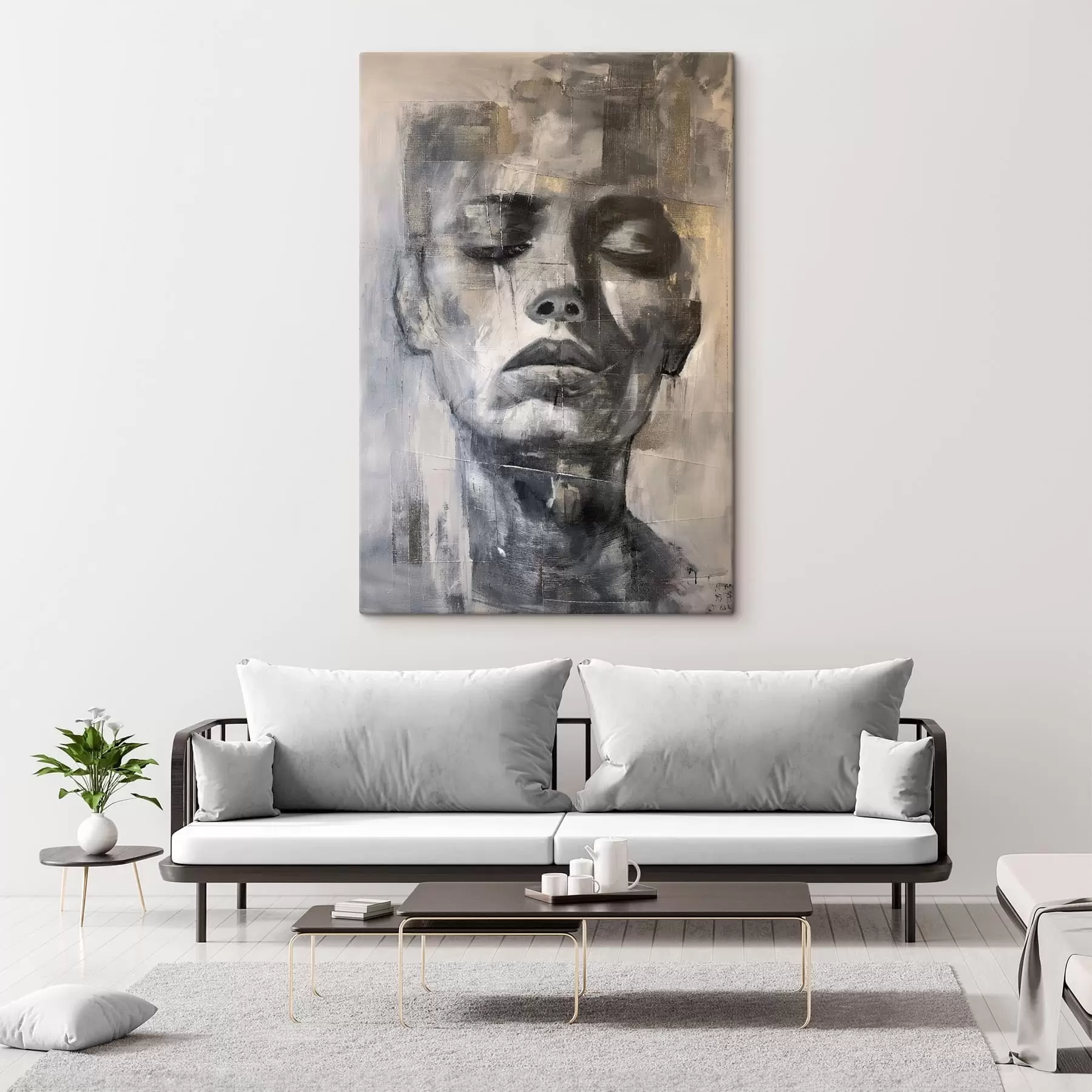 wall murals Textured portrait s47482
