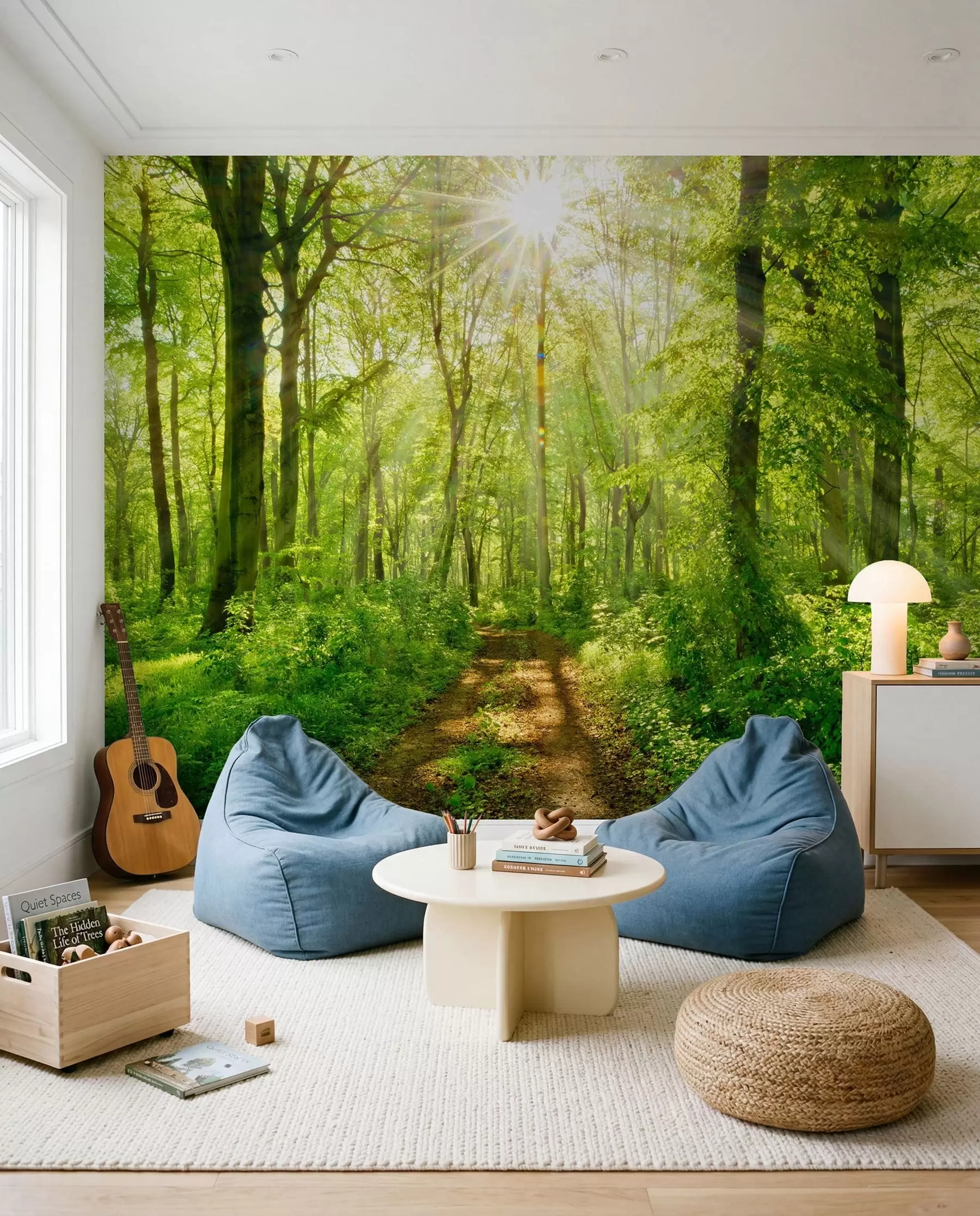 peintures murales Sentier sous les branches u22252