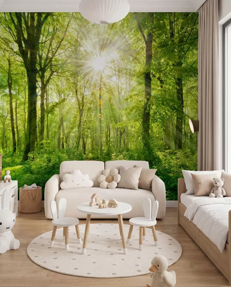 wall murals Path beneath Green Boughs u22252