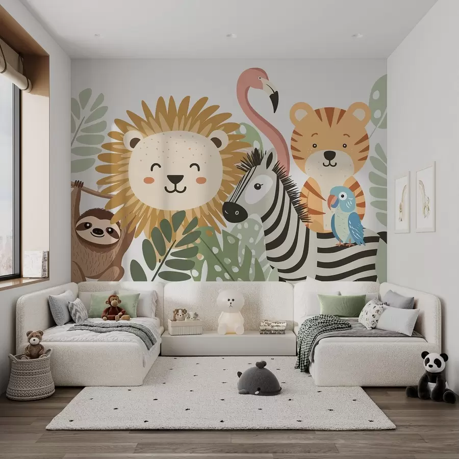 peintures murales Animaux tropicaux mignons w05164