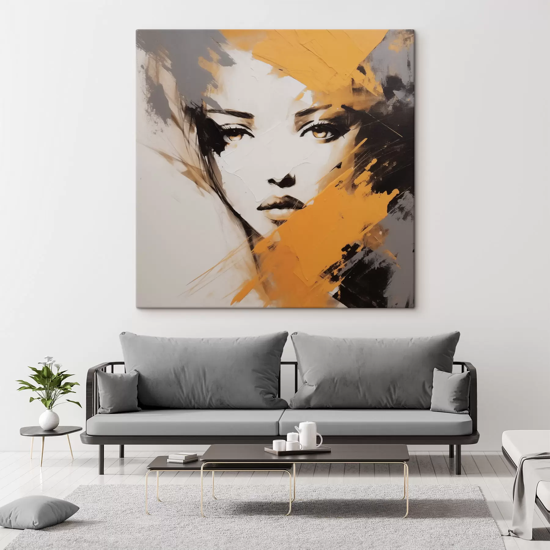 wall murals Abstract portrait s47350