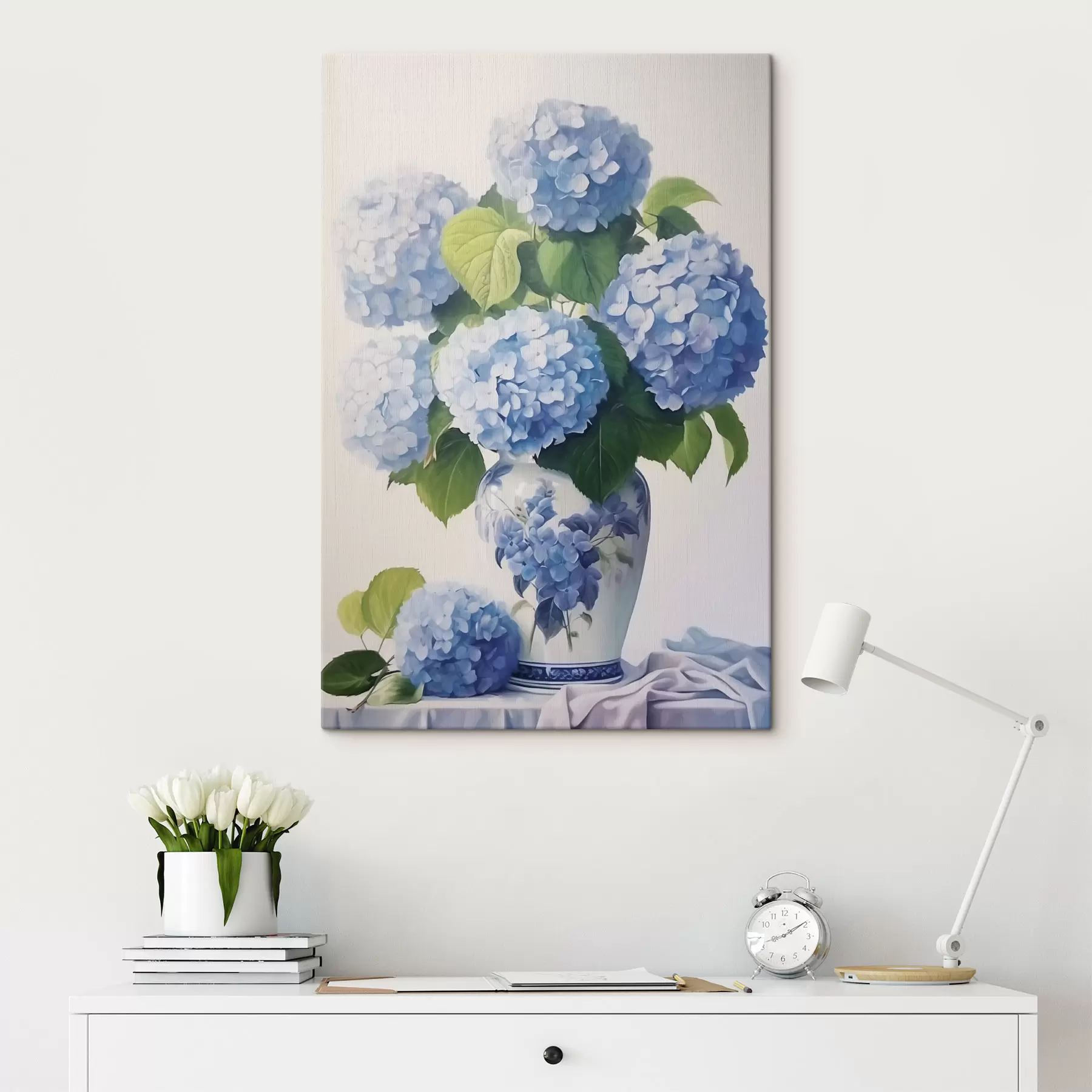 wall murals Hydrangeas in a vase s47360