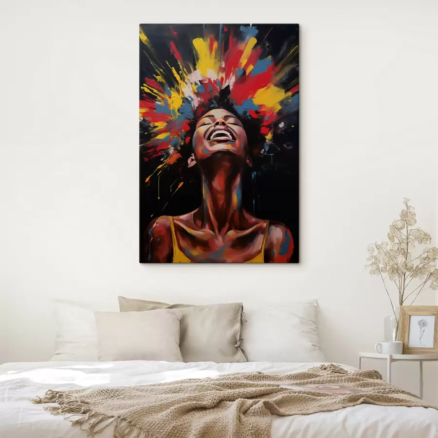 wall murals Colourful explosion of paint s47368