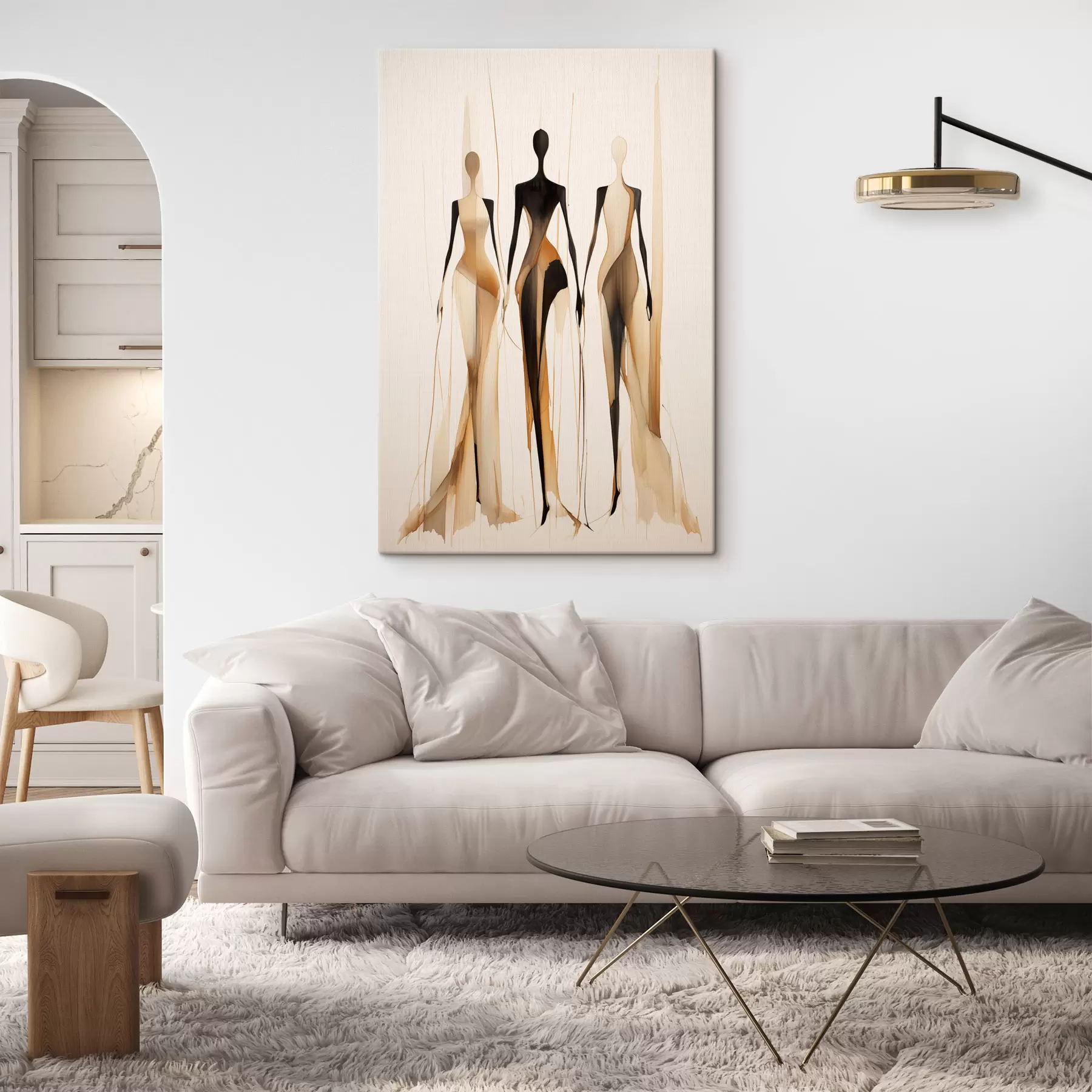 wall murals Three silhouettes s47401