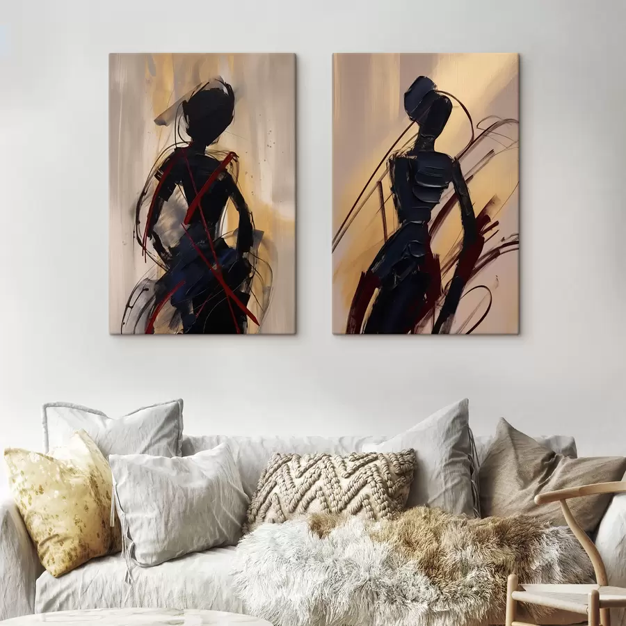 wall murals Abstract silhouettes m01194