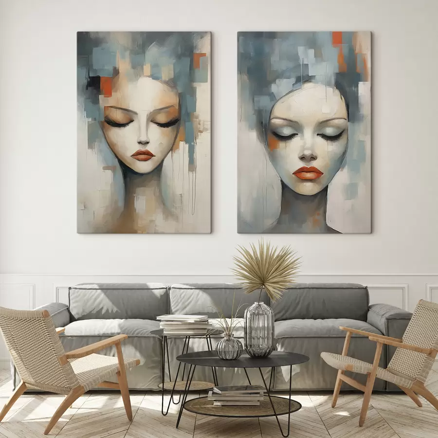 wall murals Abstract portraits m01204