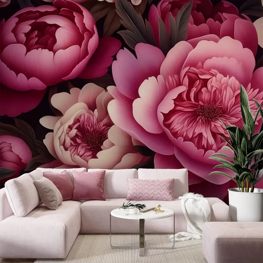 wall murals Peony w04992