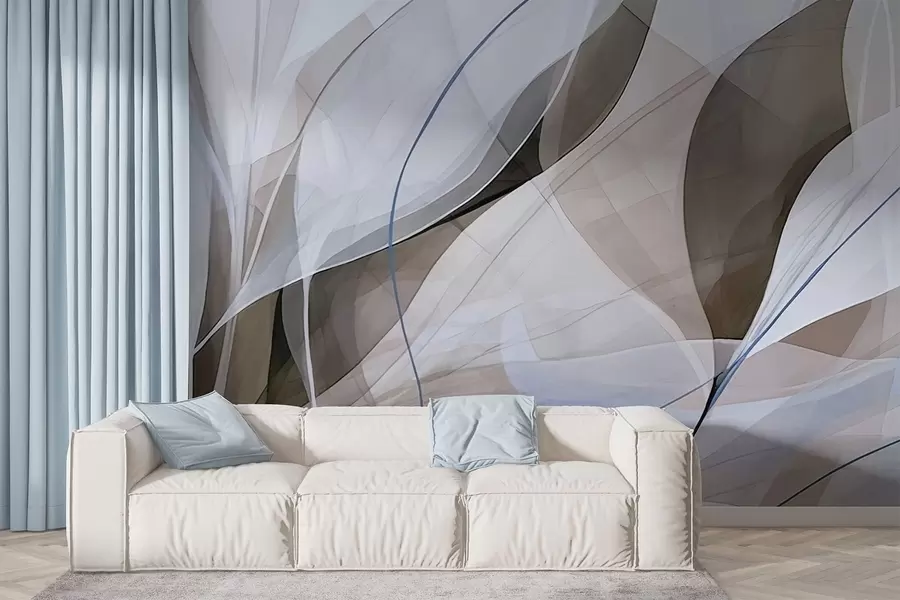 wall murals Sharp leaves w05084