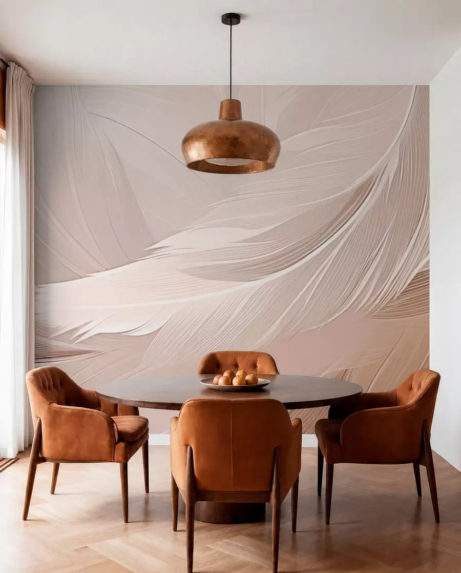 peintures murales Plumes w05104