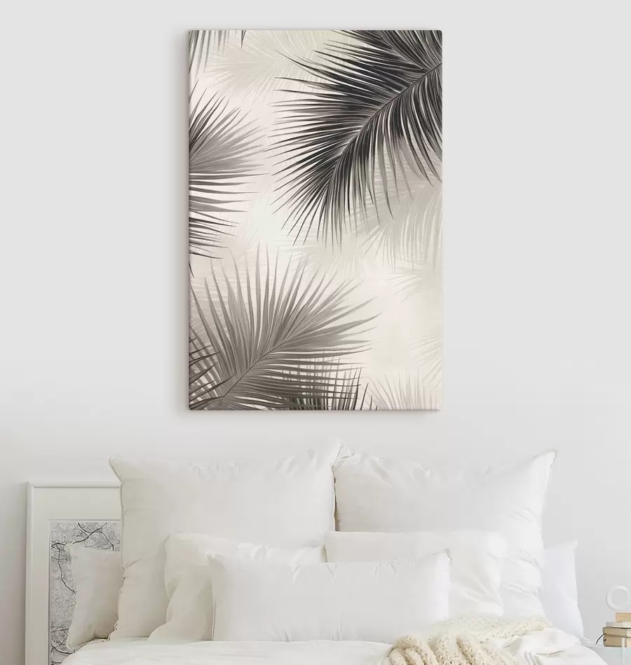 wall murals Painted palm branches s47505