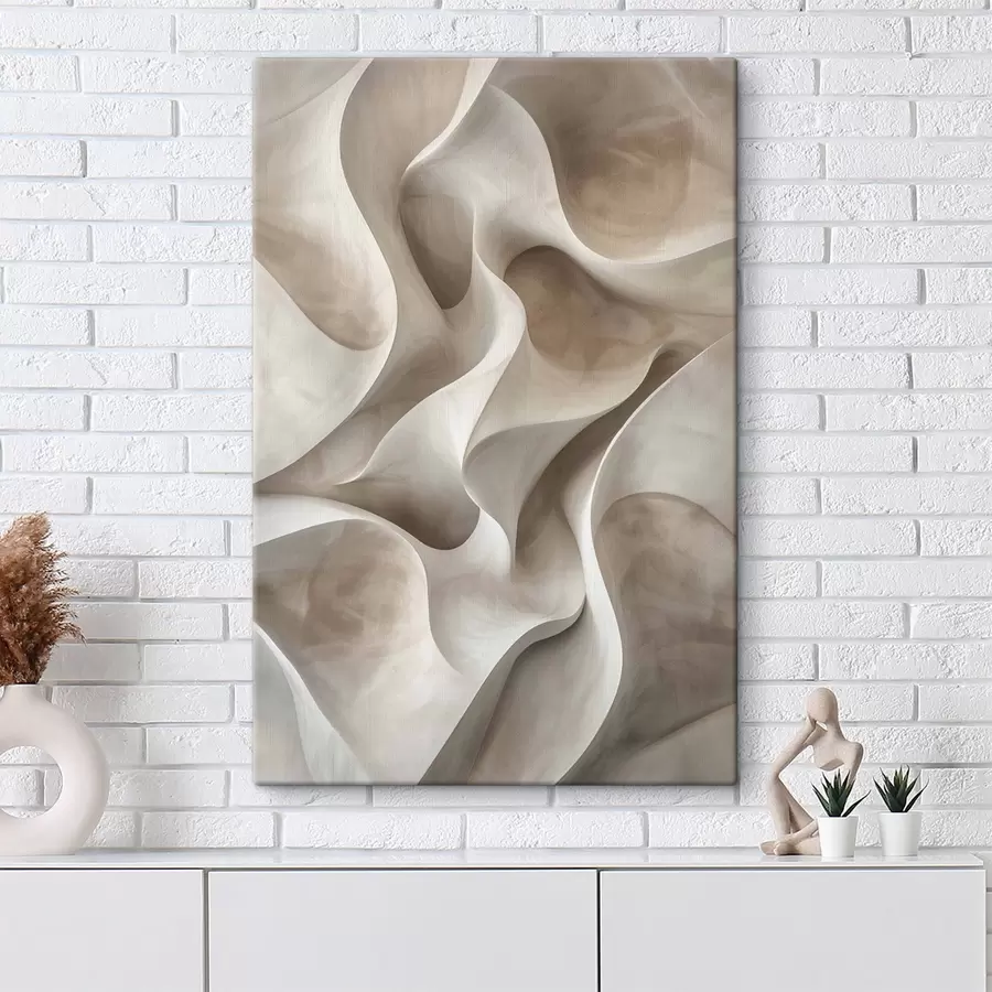 wall murals Imitation of Volumetric Waves s47629