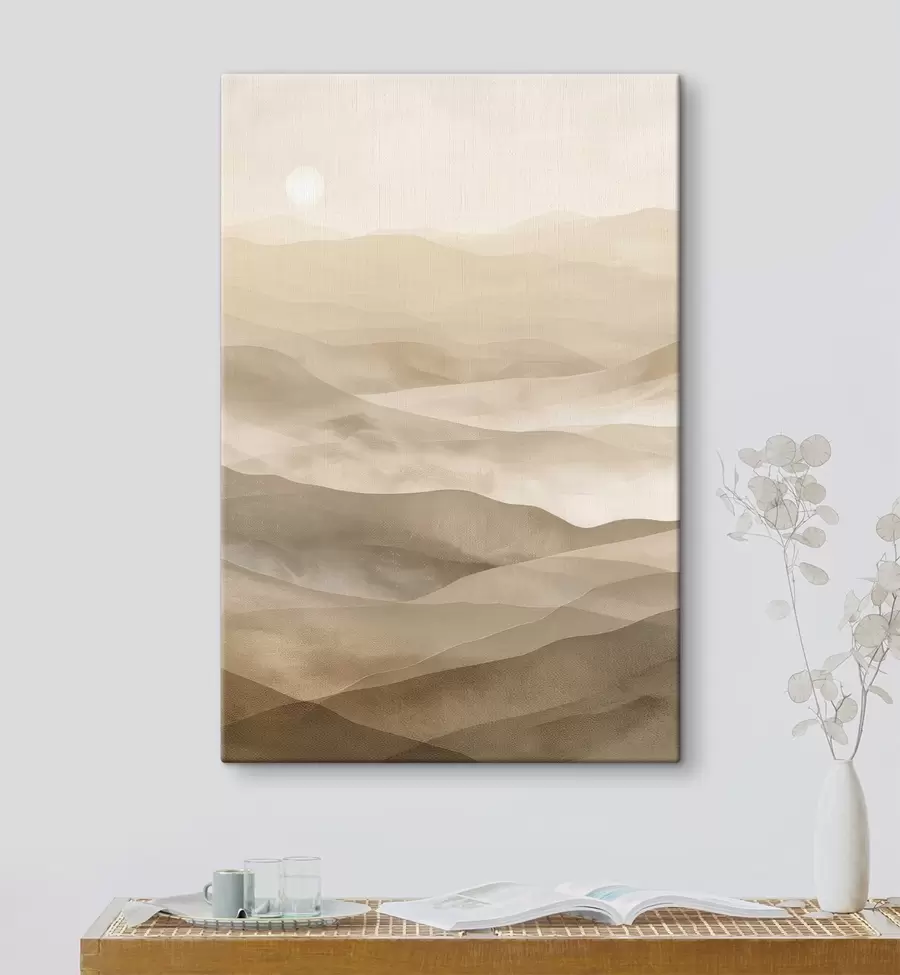 murales Montañas en tonos claros, imitación de acuarela s47638