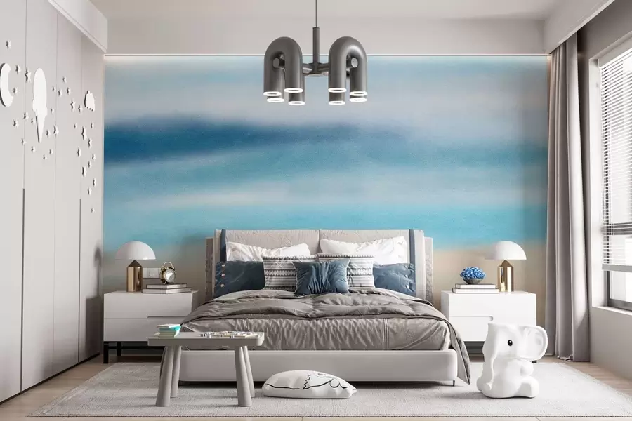 Wall Mural Photo Wallpaper textured painting in watercolour style w05066