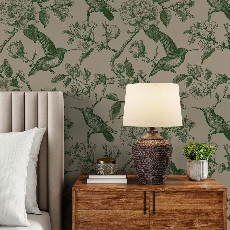 Wall Mural Photo Wallpaper Birds in a Botanical Garden a00965