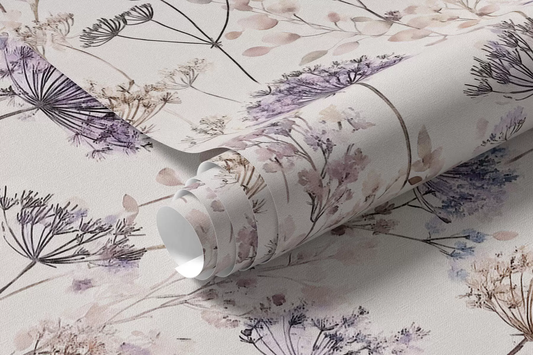 wall murals Pastel Wildflowers a00967