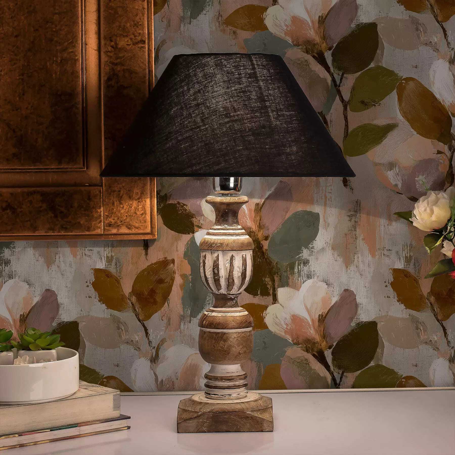 murales Pinceladas florales a00968