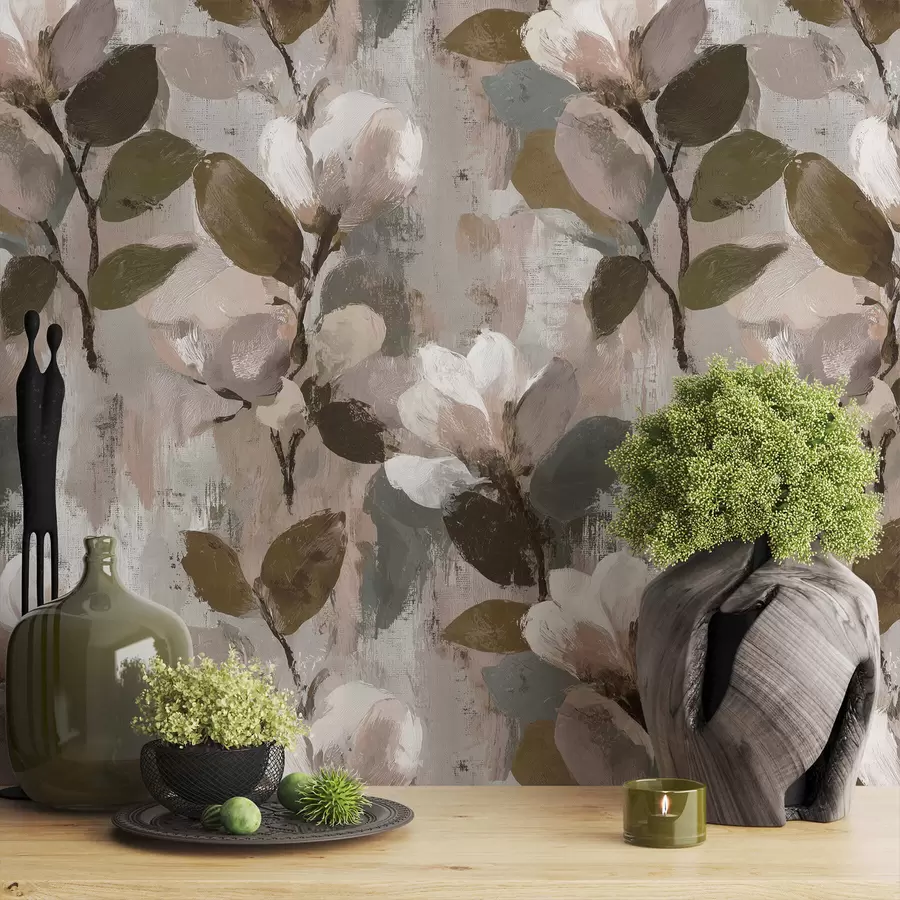 murales Pinceladas florales a00968v1