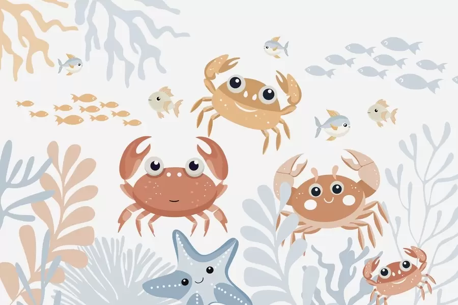 murales Cangrejos bonitos w05189