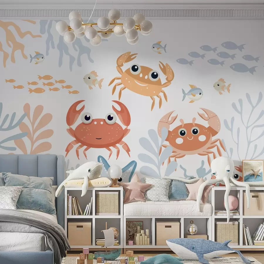 Wall Mural Photo Wallpaper Cute crabs w05189
