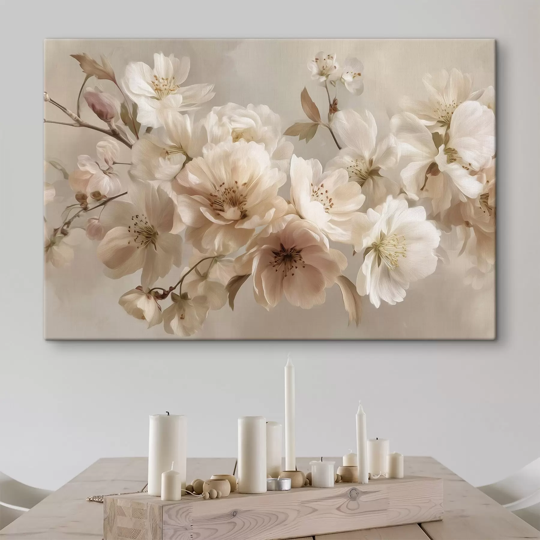 wall murals Variety of large flowers s47646