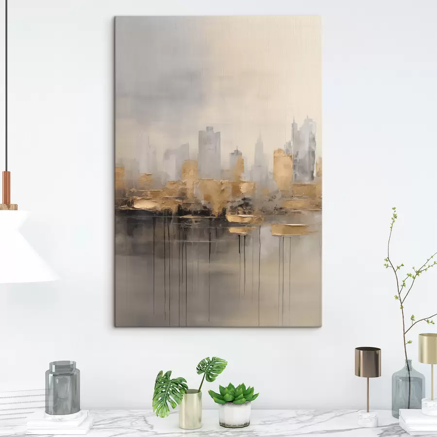 wall murals A city in quiet shades s47672