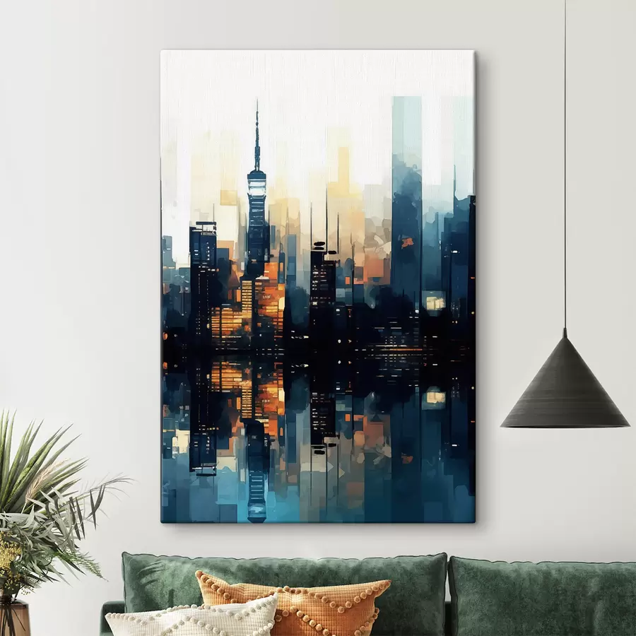 murales Atardecer en una gran ciudad s47677