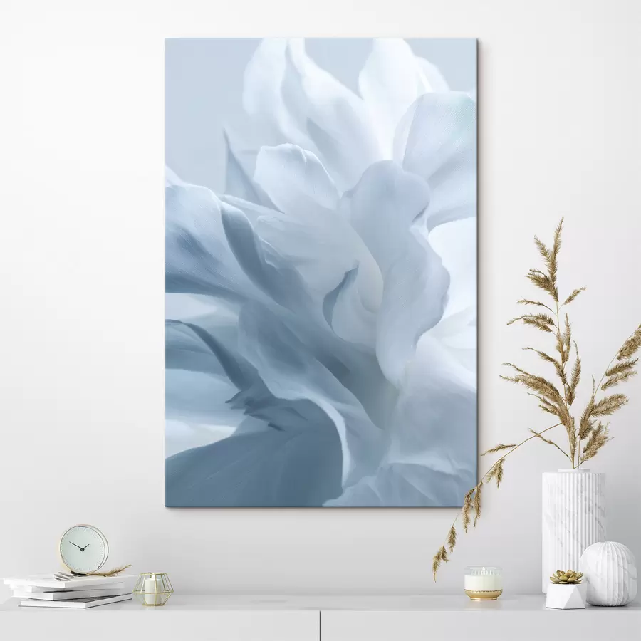 wall murals delicate petals in shades of blue s47692