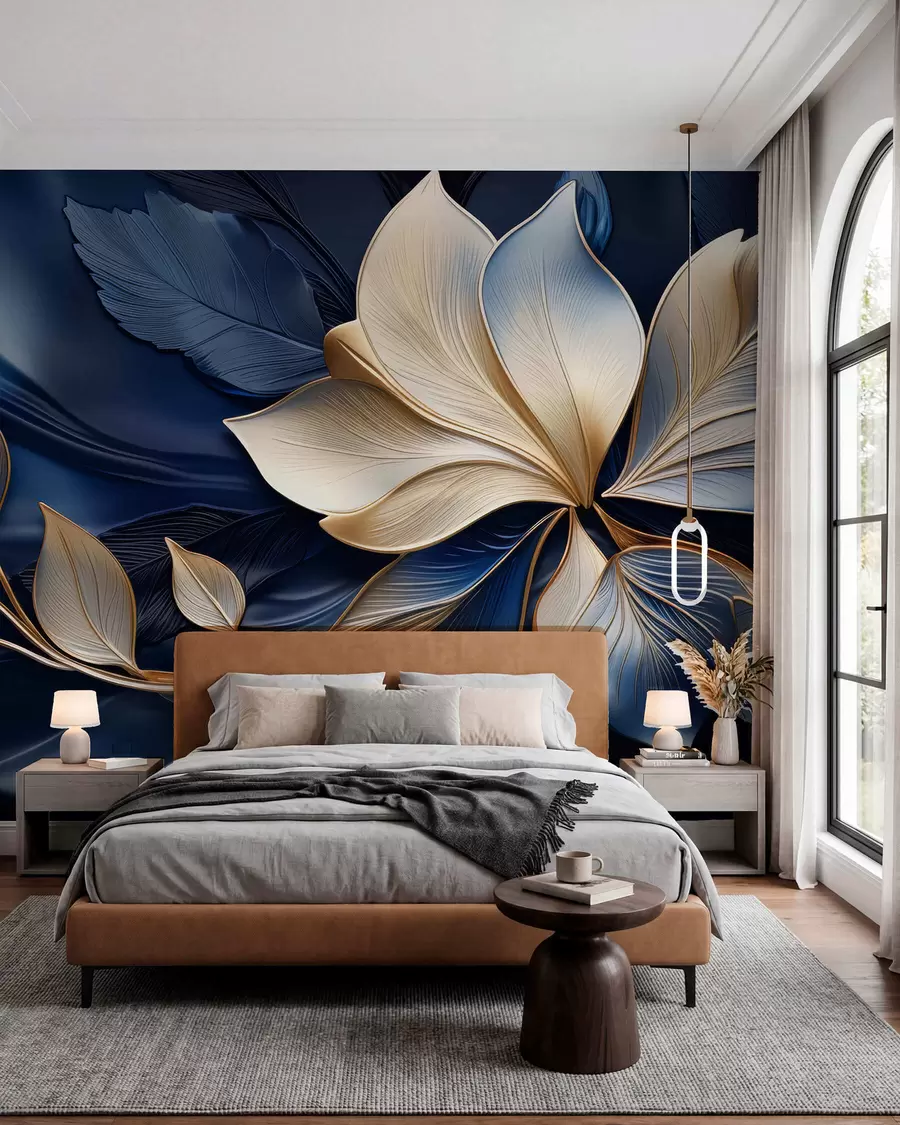 peintures murales Harmonie bleue w05012