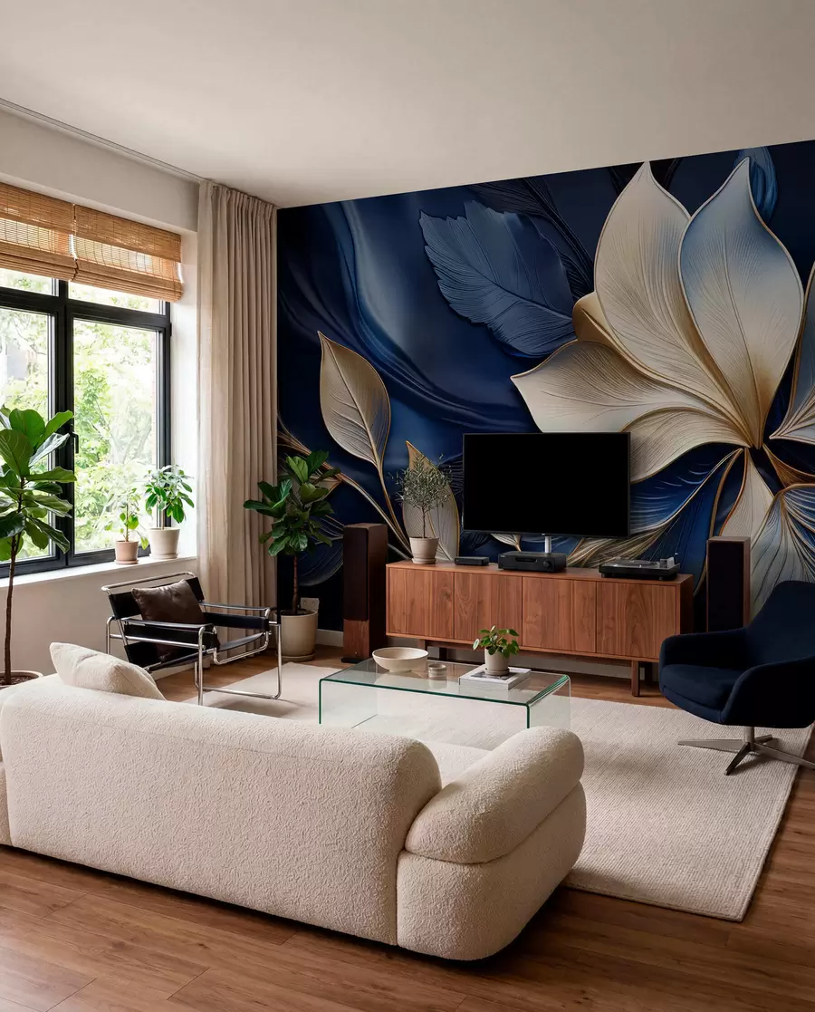 Wall Mural Photo Wallpaper Blue harmony w05012