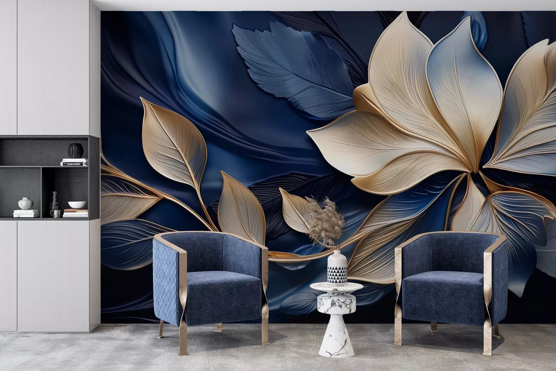 Wall Mural Photo Wallpaper Blue harmony w05012