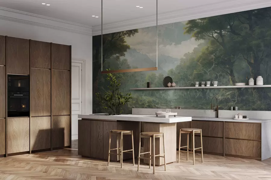 peintures murales Silence de la forêt w05171