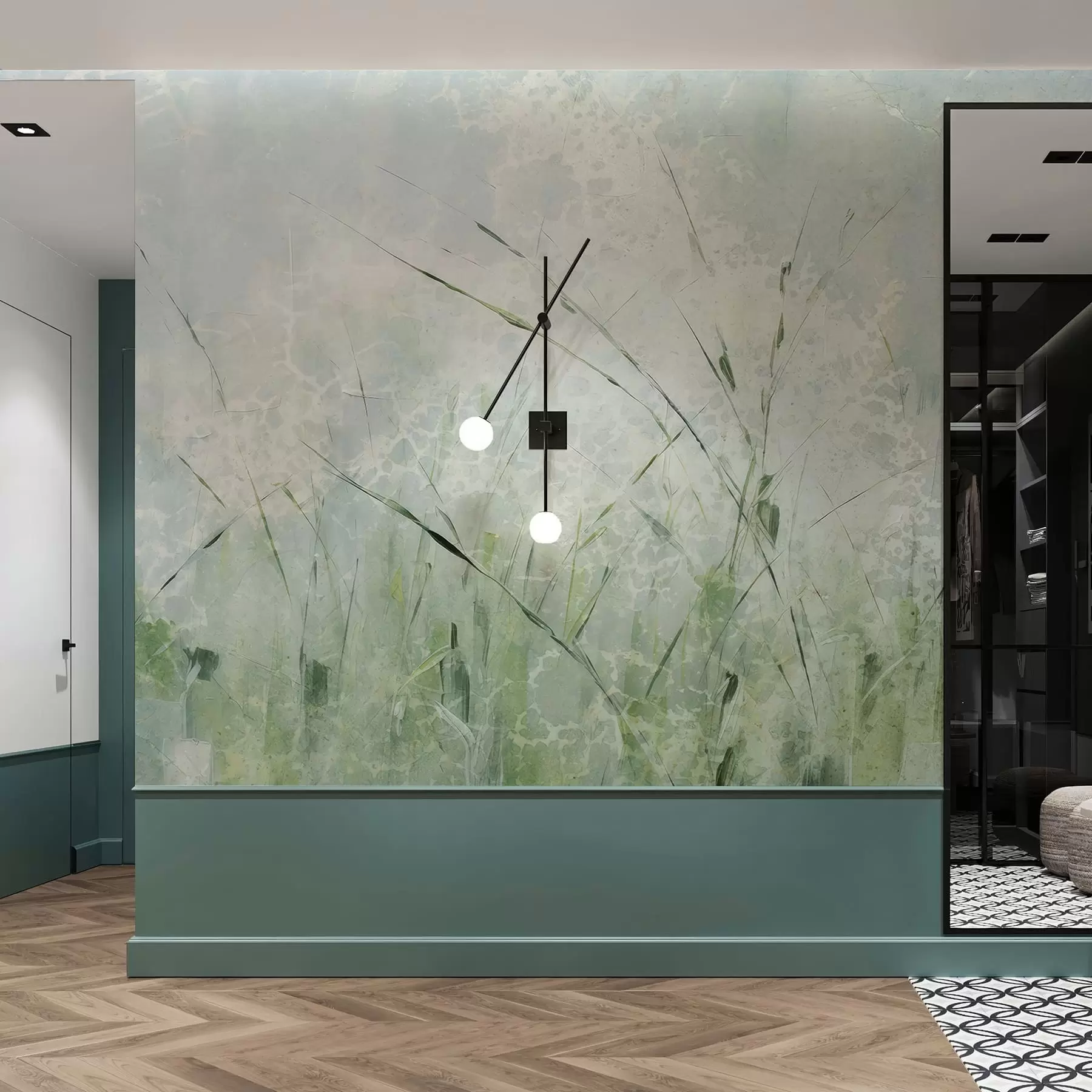 peintures murales Légèreté de l'herbe w05176