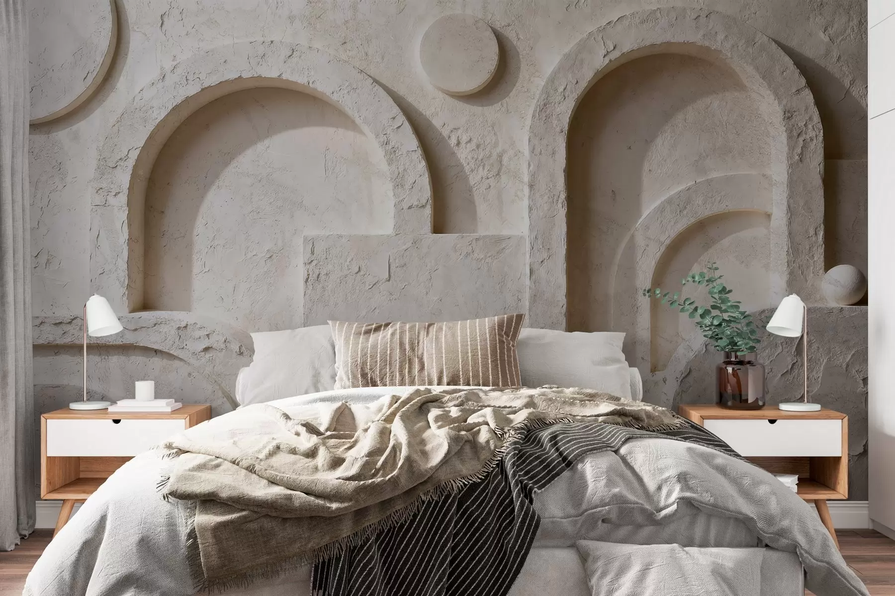 peintures murales Géométrie volumétrique en béton w05186