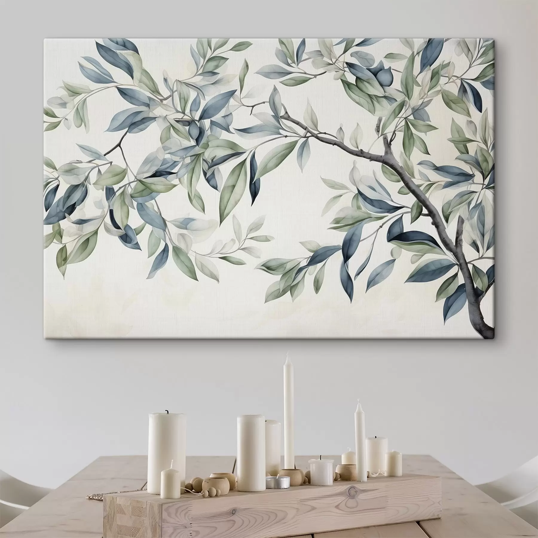 wall murals Tree Branch, Watercolor Painting s47704