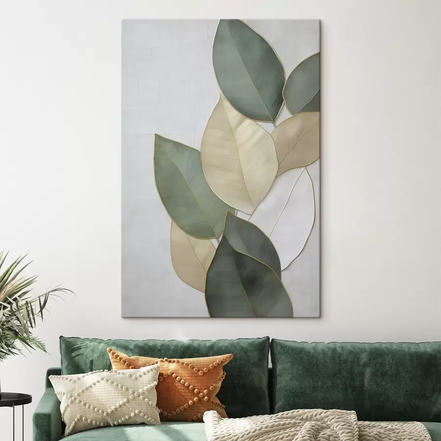 wall murals Abstract leaves s47717