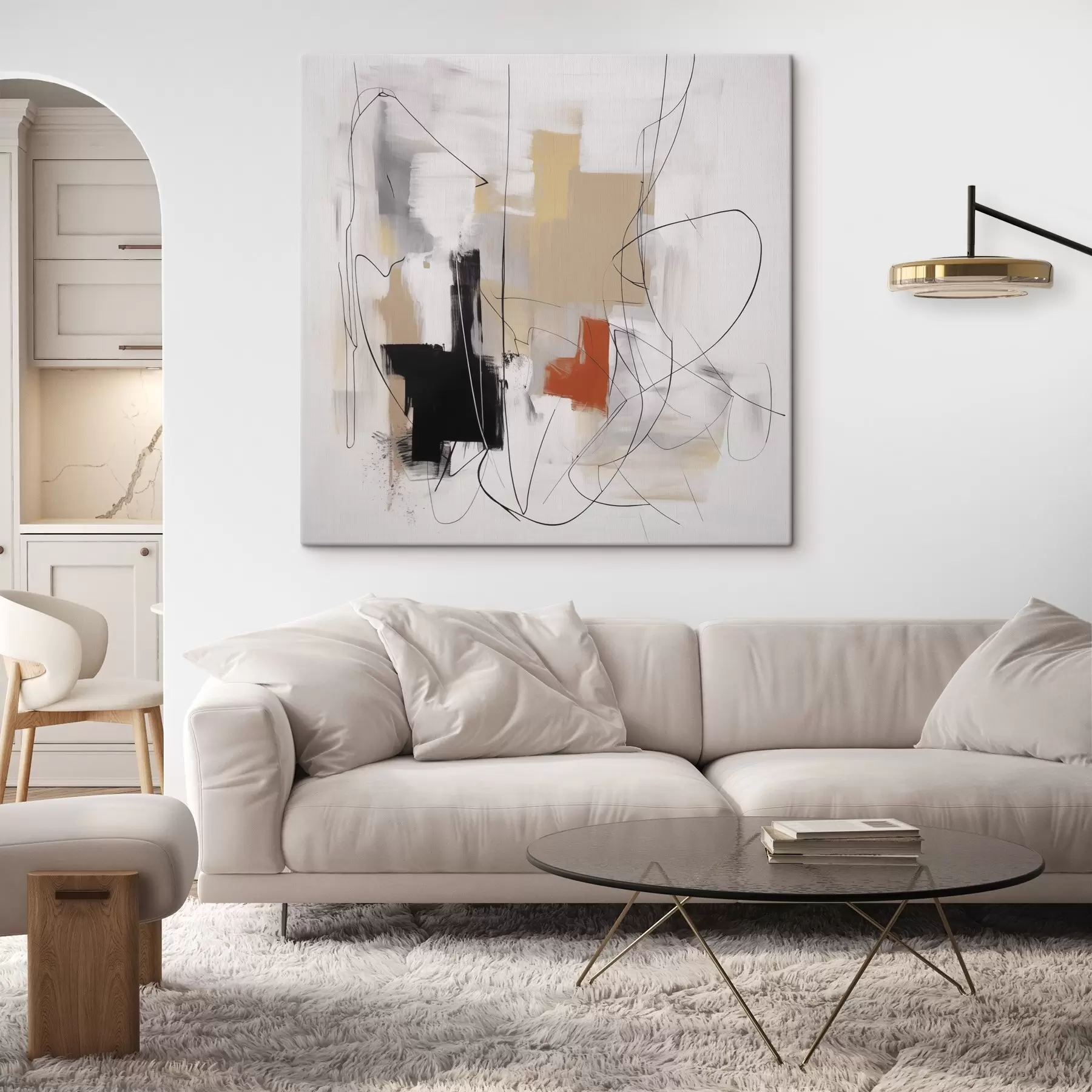 wall murals Chaotic abstraction s47723