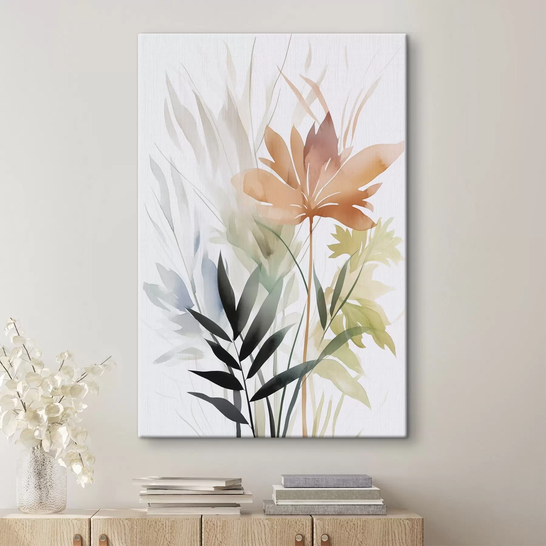 wall murals Plants imitation watercolor s47726