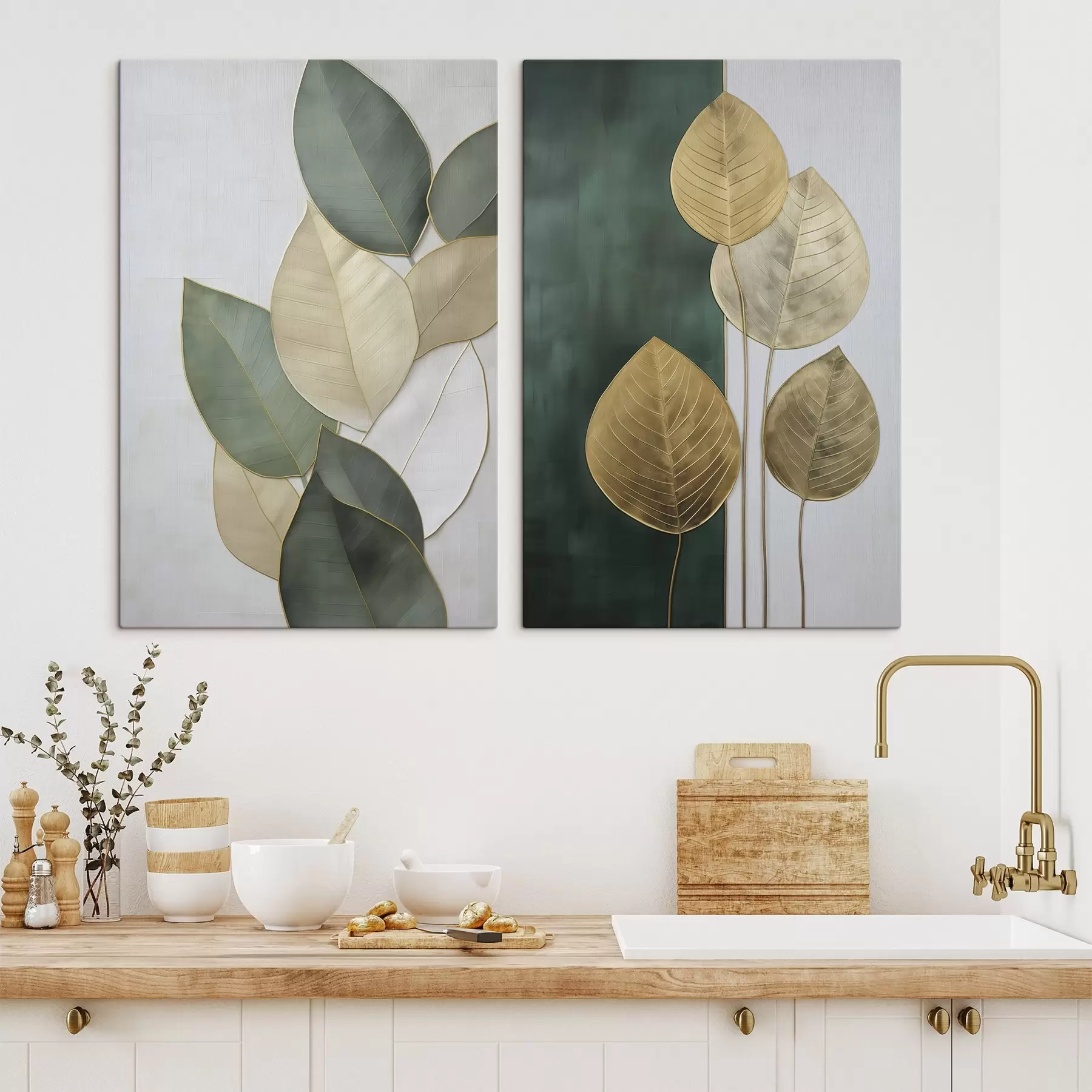wall murals Abstract leaves m01293