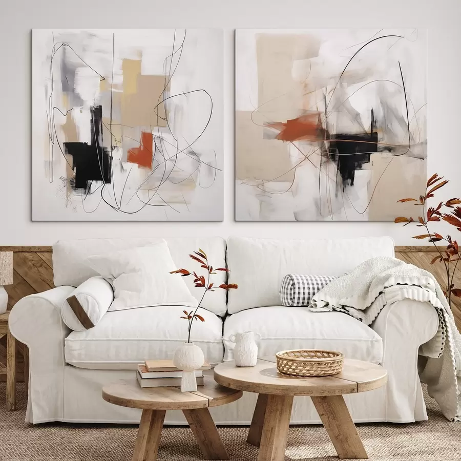 murales Abstracción caótica m01296