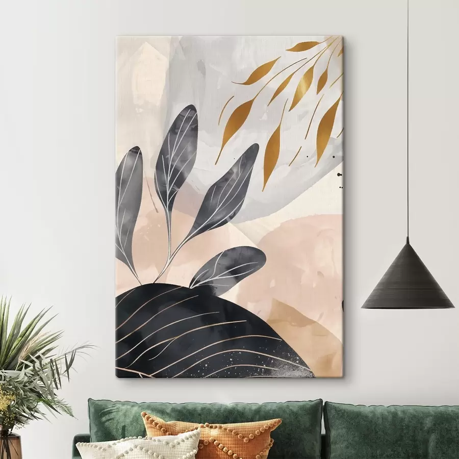 murales Abstracción floral s47743